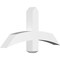 Ekena Millwork Bellingham Architectural Grade PVC Gable Bracket, 36"W x 18"H x 4"D x 4"F, 12/12 Pitch GBP036X18X0404BEL00 - alternate 1